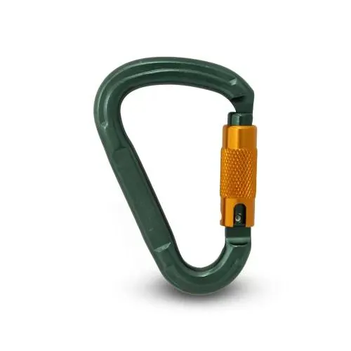 MOSQUETON VERDE 11MM RETRACTIL 250KG
