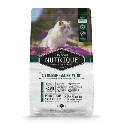 NUTRIQUE YOUNG GATO ADULTO ESTERILIZADO / SOBREPESO