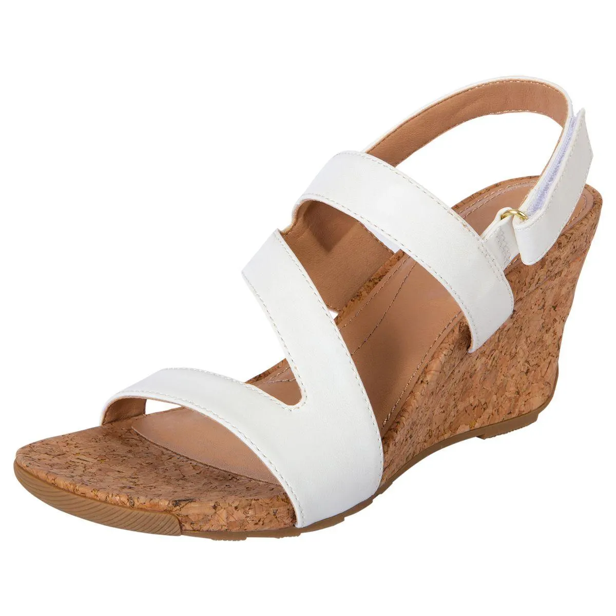 Sandallias Silvie con taco tipo cuña para mujer