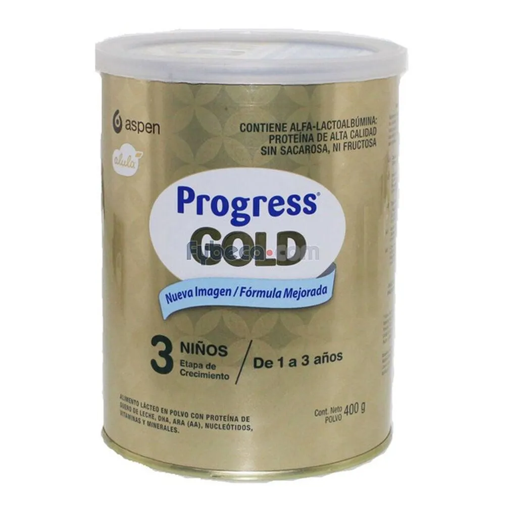 Leche Progress Gold Aspen 400 G Tarro