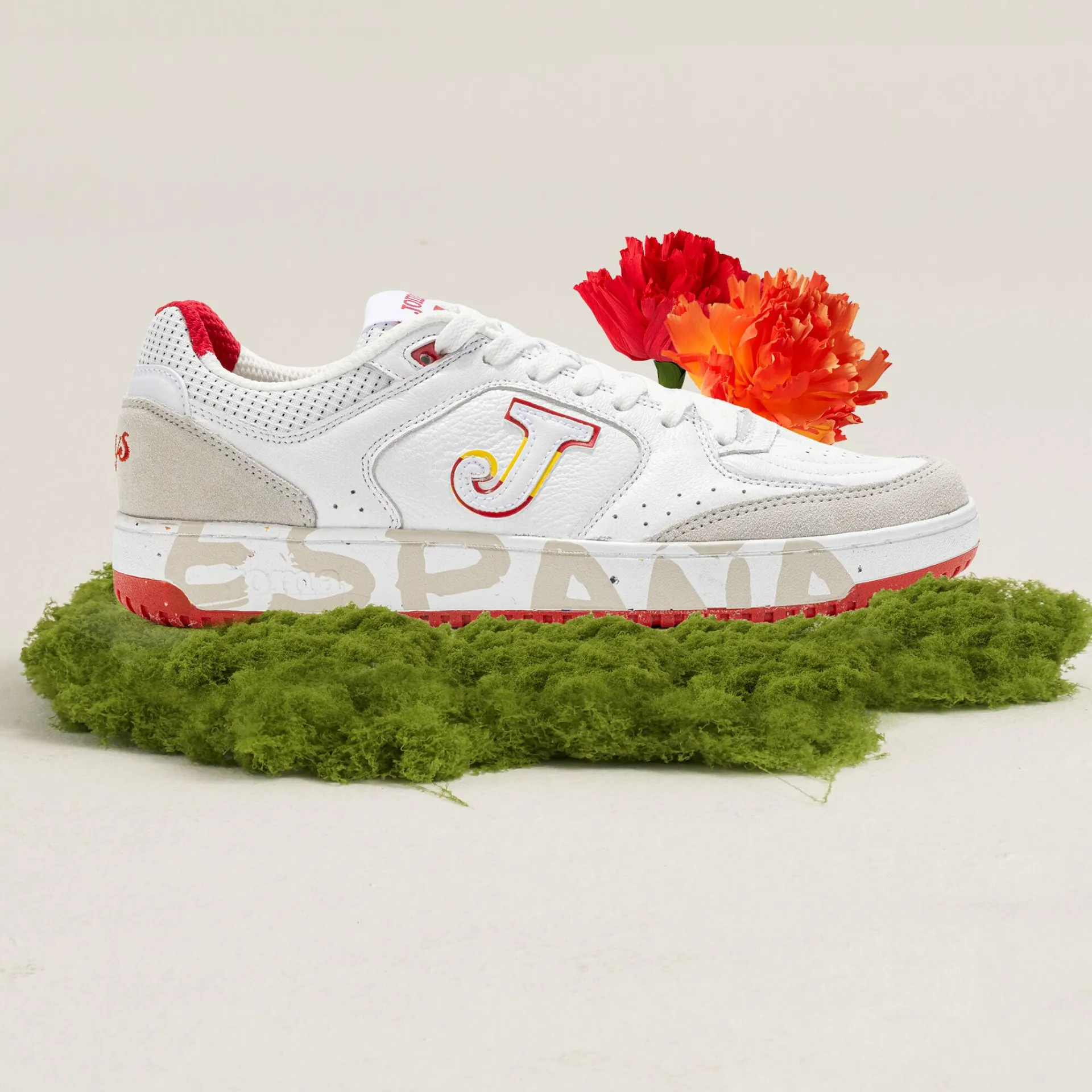 Zapatillas casual Flexys 24 Comité Olímpico Español unisex blanco rojo