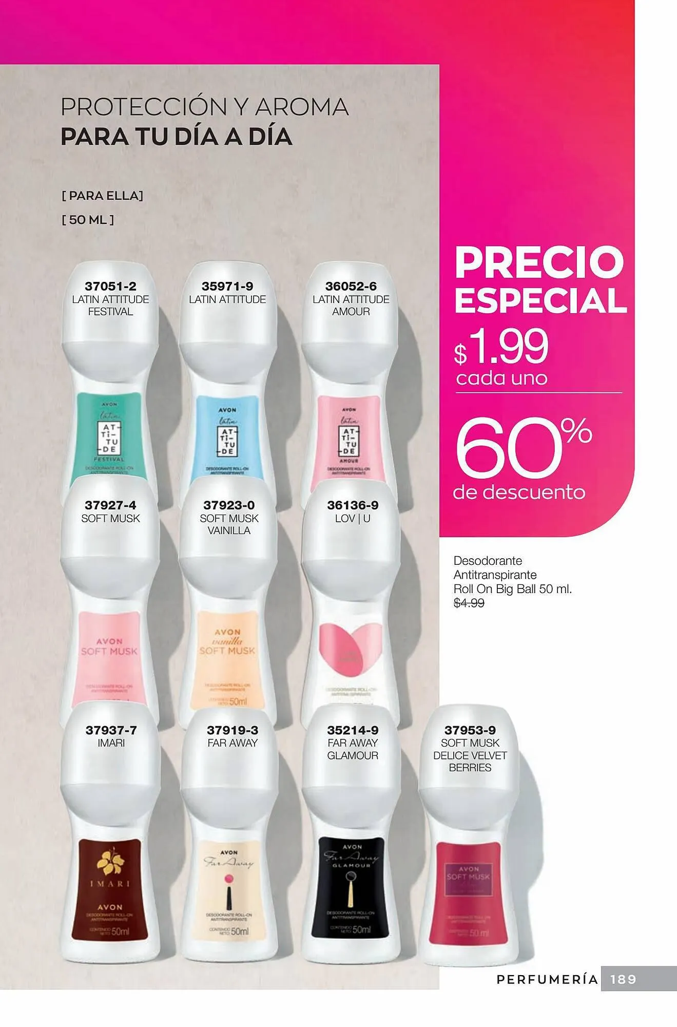 Catalogo de Catálogo AVON 18 de septiembre al 16 de octubre 2023 - Pag 189