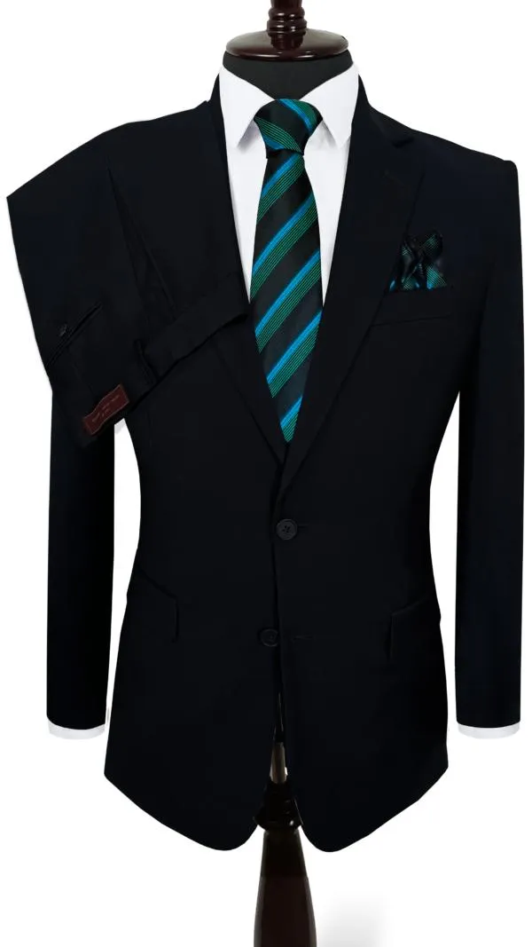 Terno Negro 2 botones