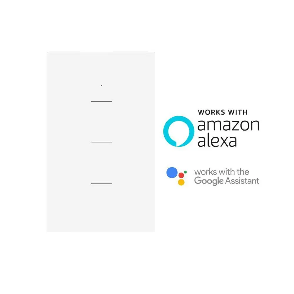 Interruptor Dexel Wifi Triple P8750 | Compatible Con Alexa y Google Color Blanco