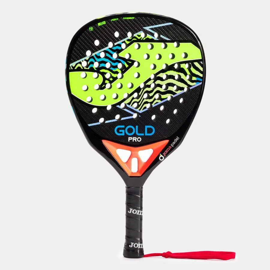 Pala de pádel Gold Pro negro amarillo flúor