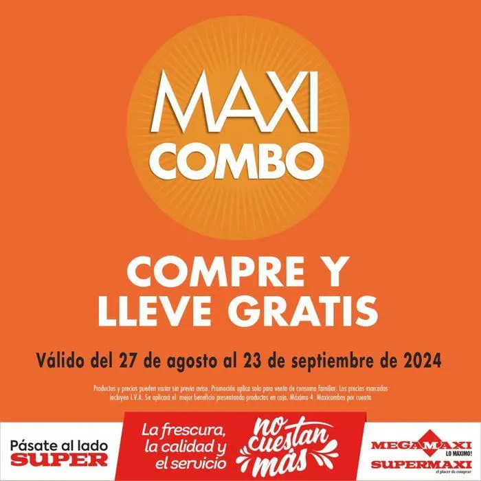 Catalogo de Maxi Combo 3 de septiembre al 23 de septiembre 2024 - Pag 1