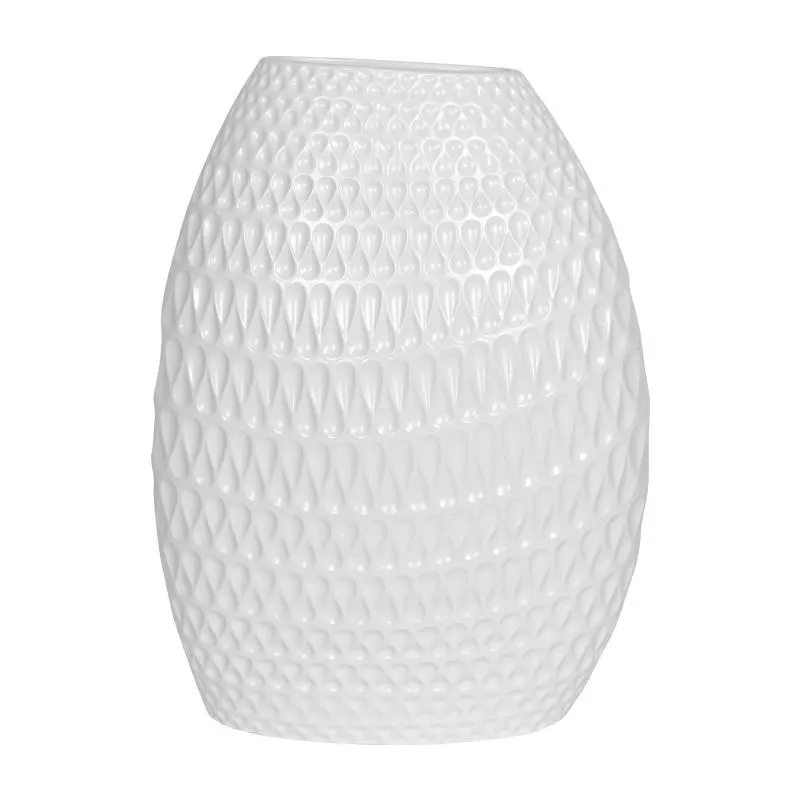 Florero Darpa Cerámica 39.5cm Blanco