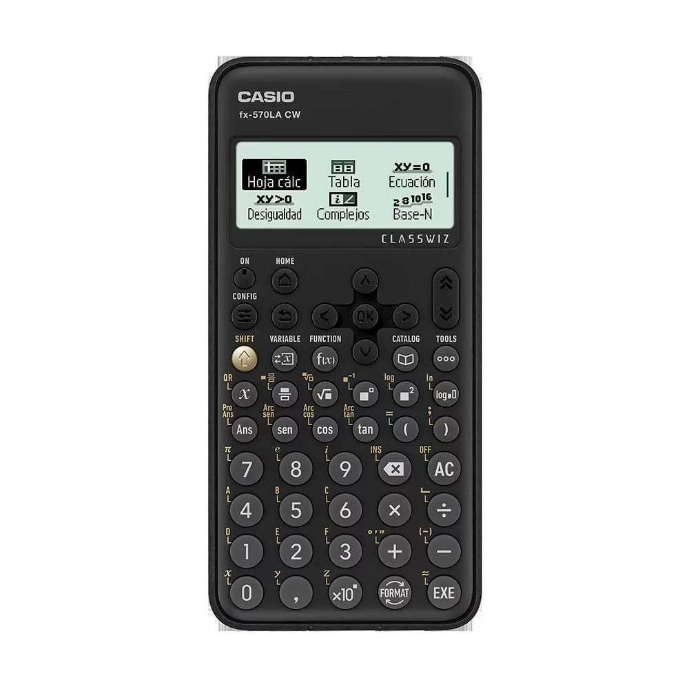 Calculadora Científica Casio FX-570LACW P8790 | 550 Funciones Color Negro
