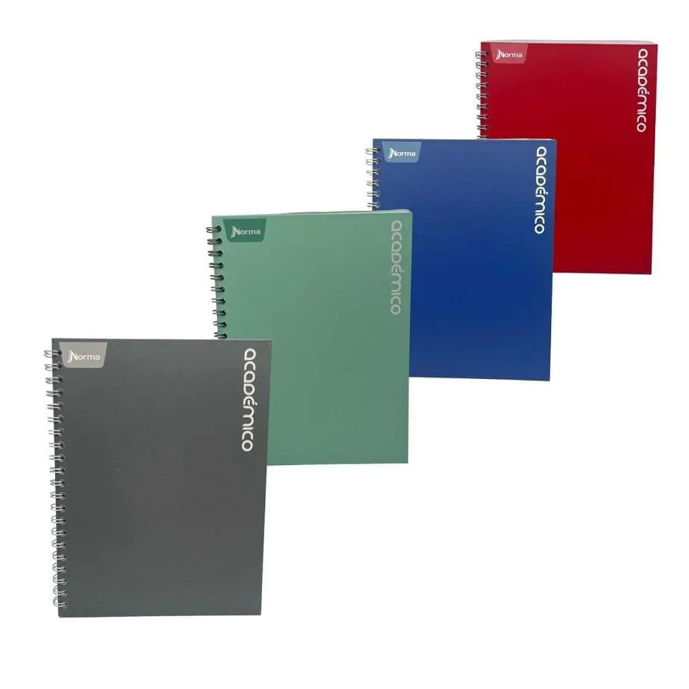 Cuaderno Espiral A4 100hjs Cuadros Durabook Academico
