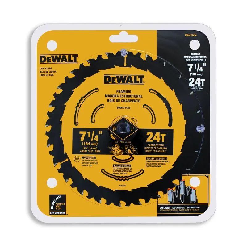 Disco Corte Madera 7 1/4" 24D Dewalt