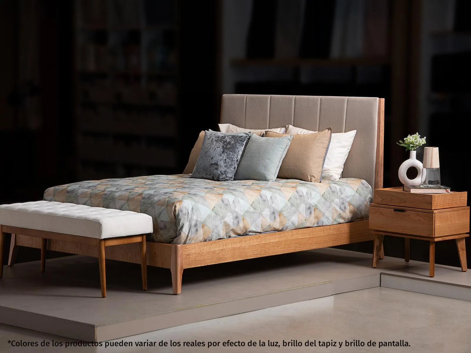 Cama Milo Queen C/Natural