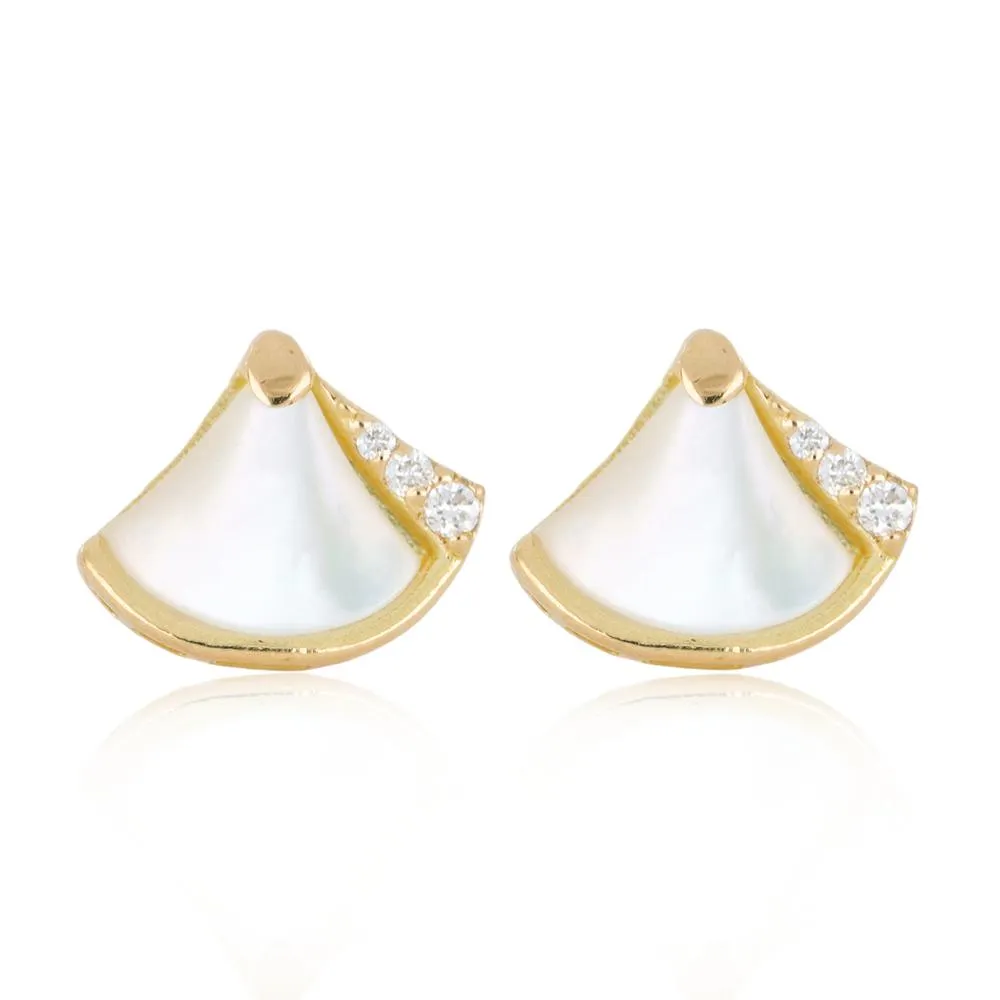 ARETES TRIANGULARES DIAMANTE NACAR