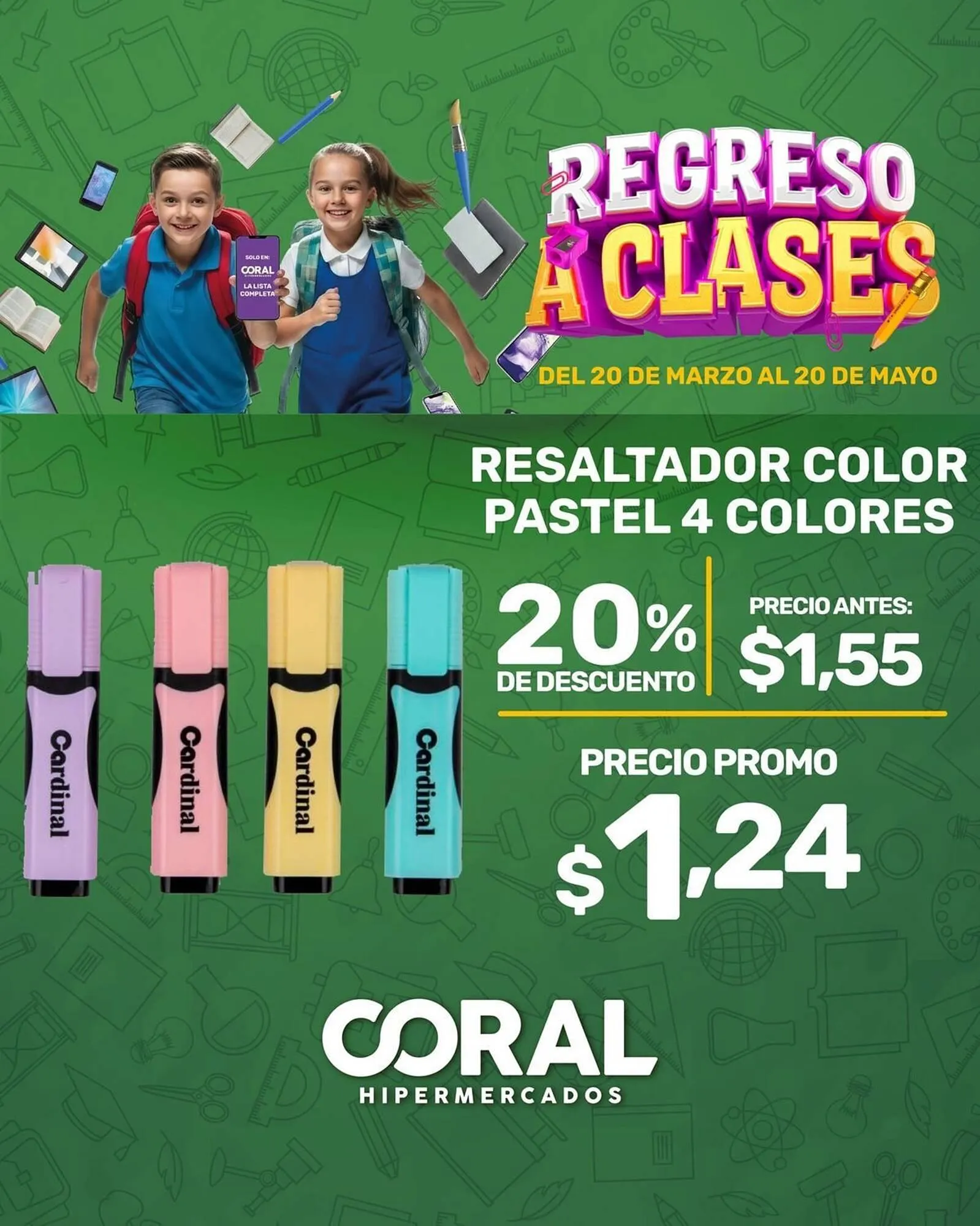 Catalogo de Catálogo Coral Hipermercados 20 de marzo al 20 de mayo 2026 - Pag 1