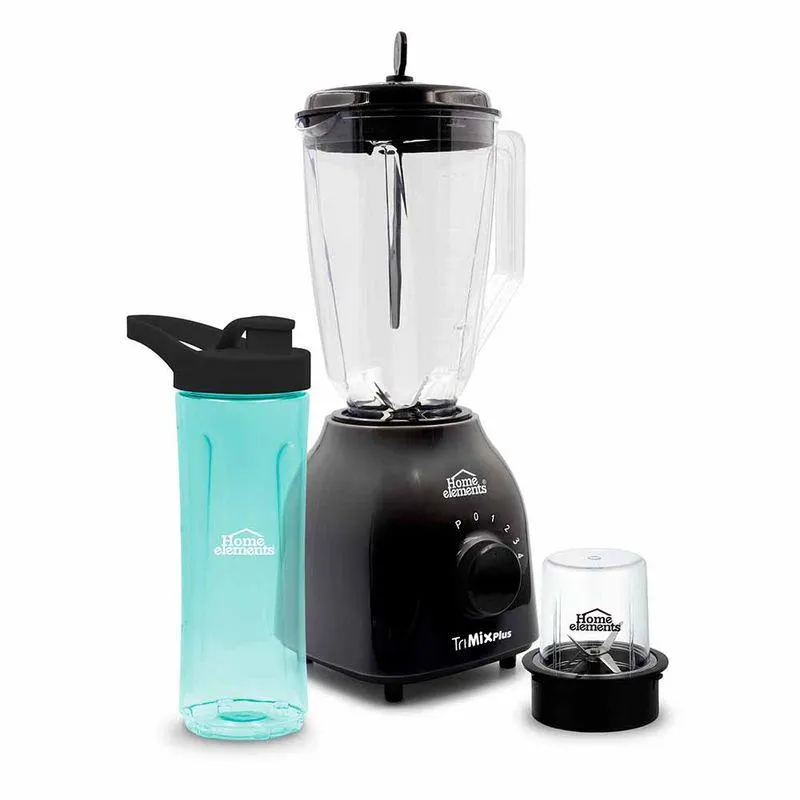 Home Elements - Licuadora 3 en 1 HEBL-TMP201N | Negro
