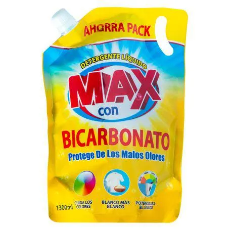 Detergente Líquido Max con Bicarbonato Doy Pack 1300ml