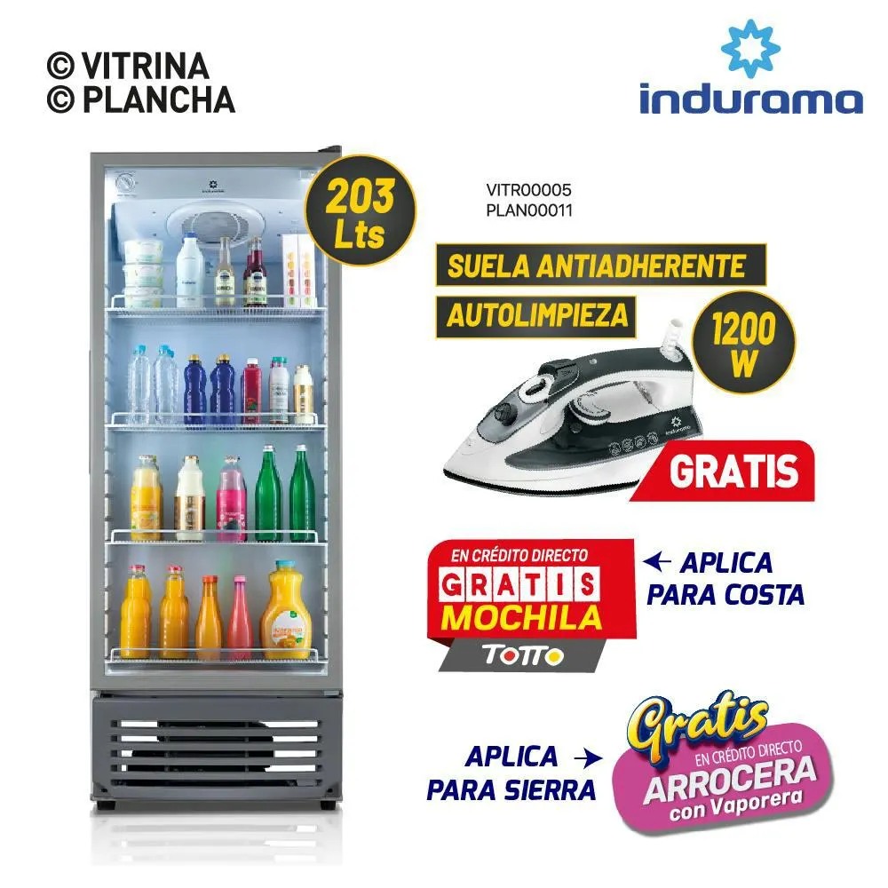 MINI COMBO 6: VITRINA + PLANCHA