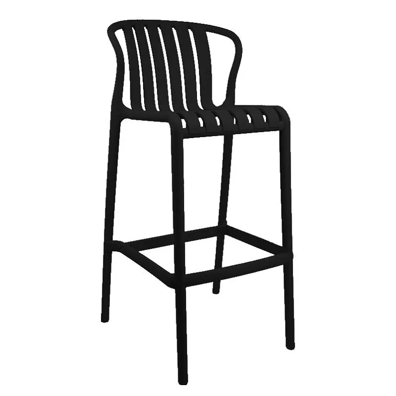 Silla para Bar Komodo Negra 75cm 51x49x102cm