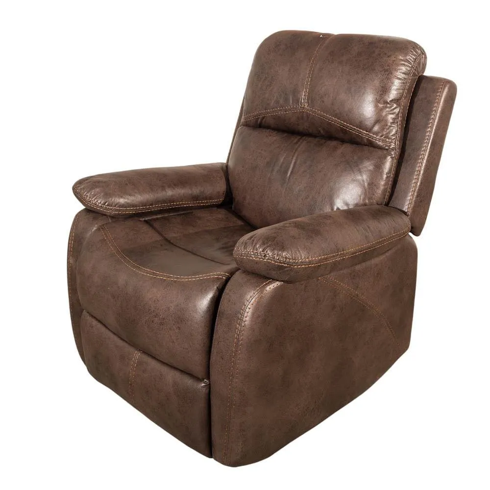 Sofá 1p Reclinable Gerry | Café Oscuro