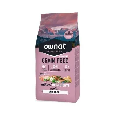 OWNAT PERRO ADULTO MINI GRAIN FREE CORDERO