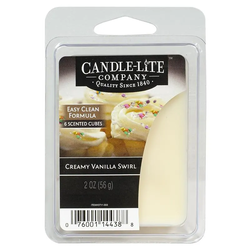 Cera Cubo Creamy Vainilla Swirl Candle-lite