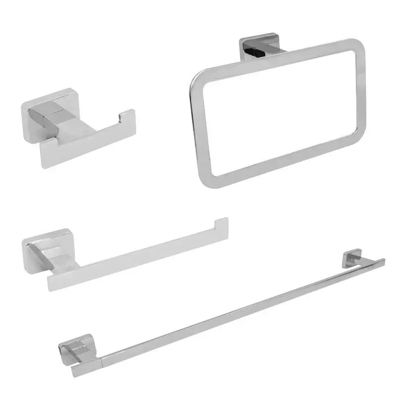 Accesorios de Baño Carbal Cromo 4 Piezas