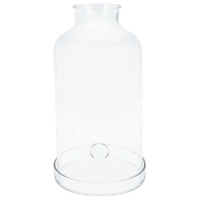 Envase de Vidrio para Planta Herbs con Plato