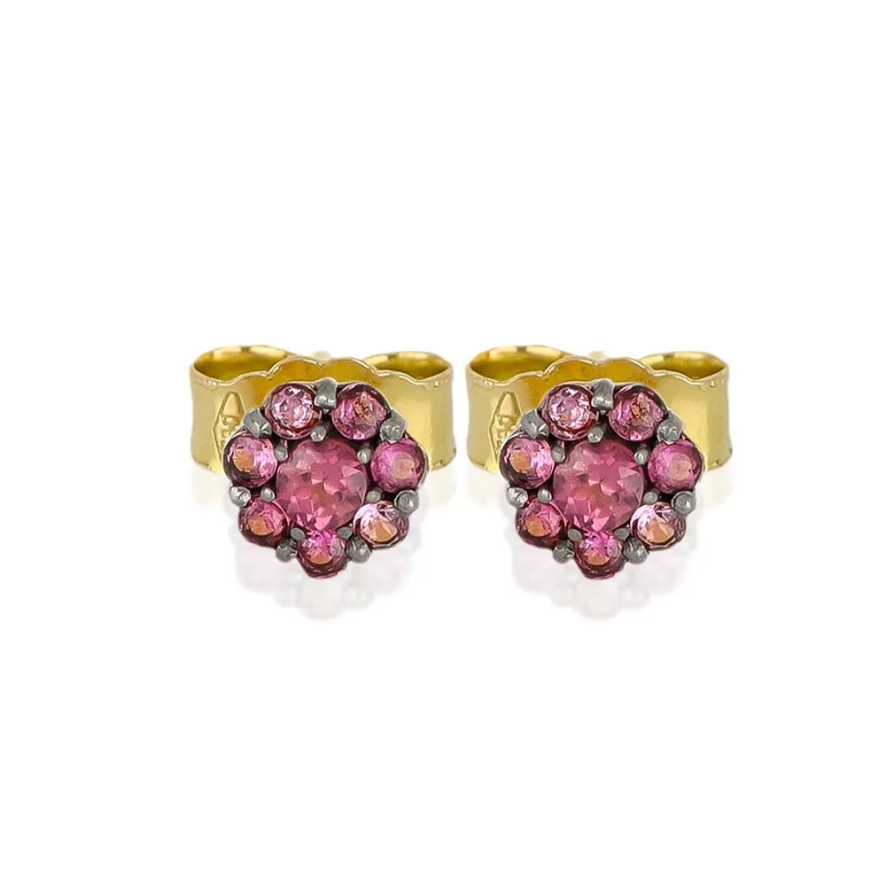 ARETES CON TURMALINAS COLECCIÓN FLEUR D´ÉTÉ