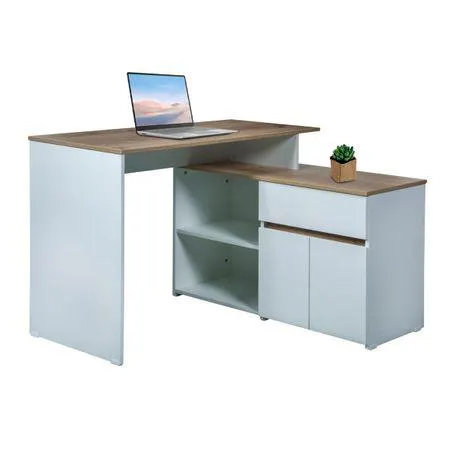 Escritorio en L Dela Gales Blanco