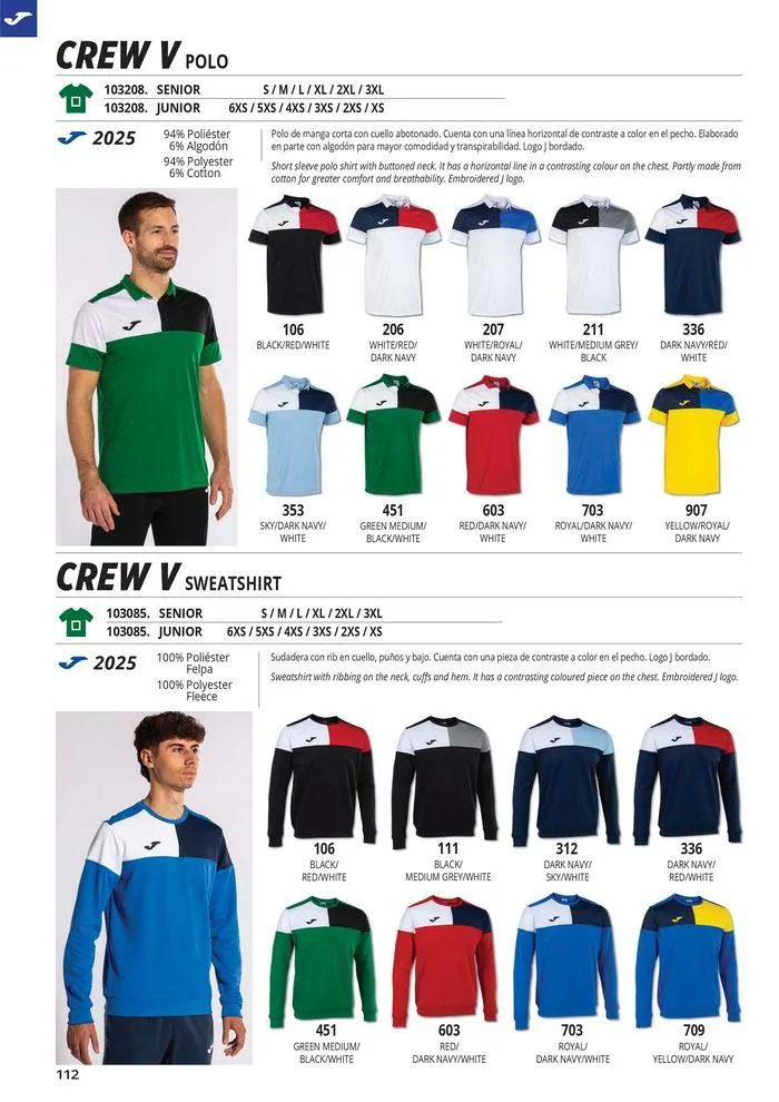Catalogo de Teamwear Collection 2024  8 de mayo al 31 de diciembre 2024 - Pag 112