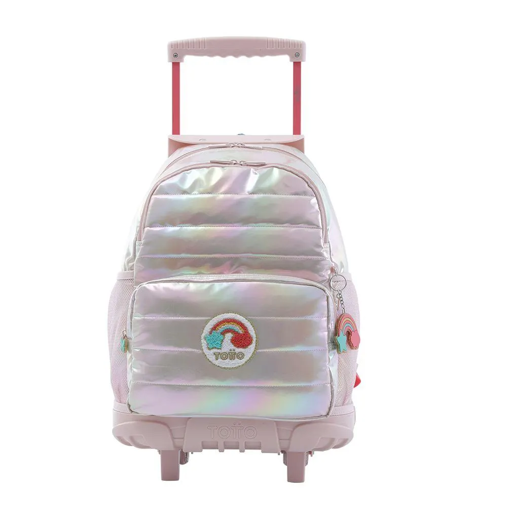 Mochila Ruedas para Niña Glowy L - Rosado