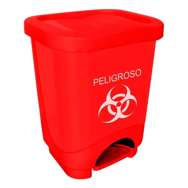 Tacho de Reciclaje Dual Rojo 24 Litros