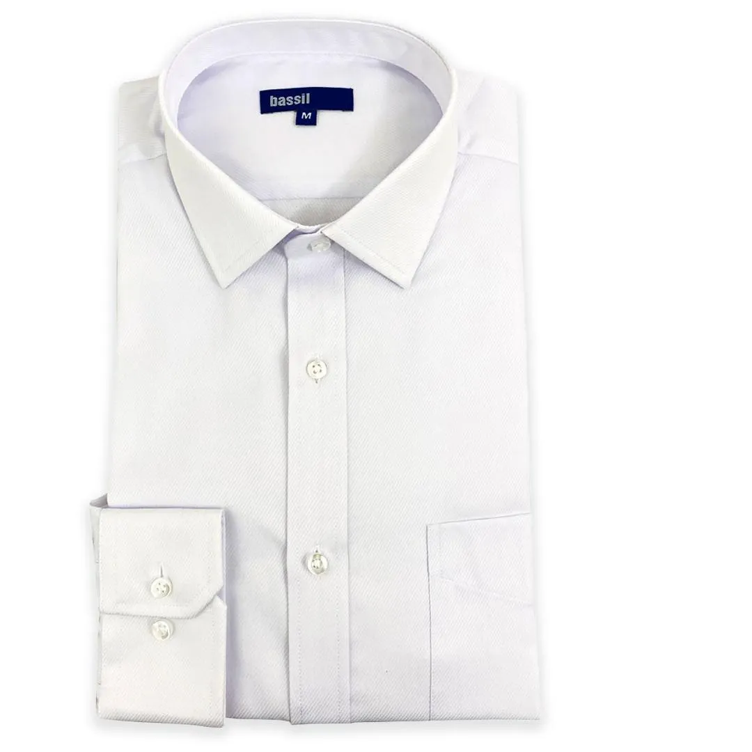 CAMISA BLANCA CON TEXTURA MANGA LARGA