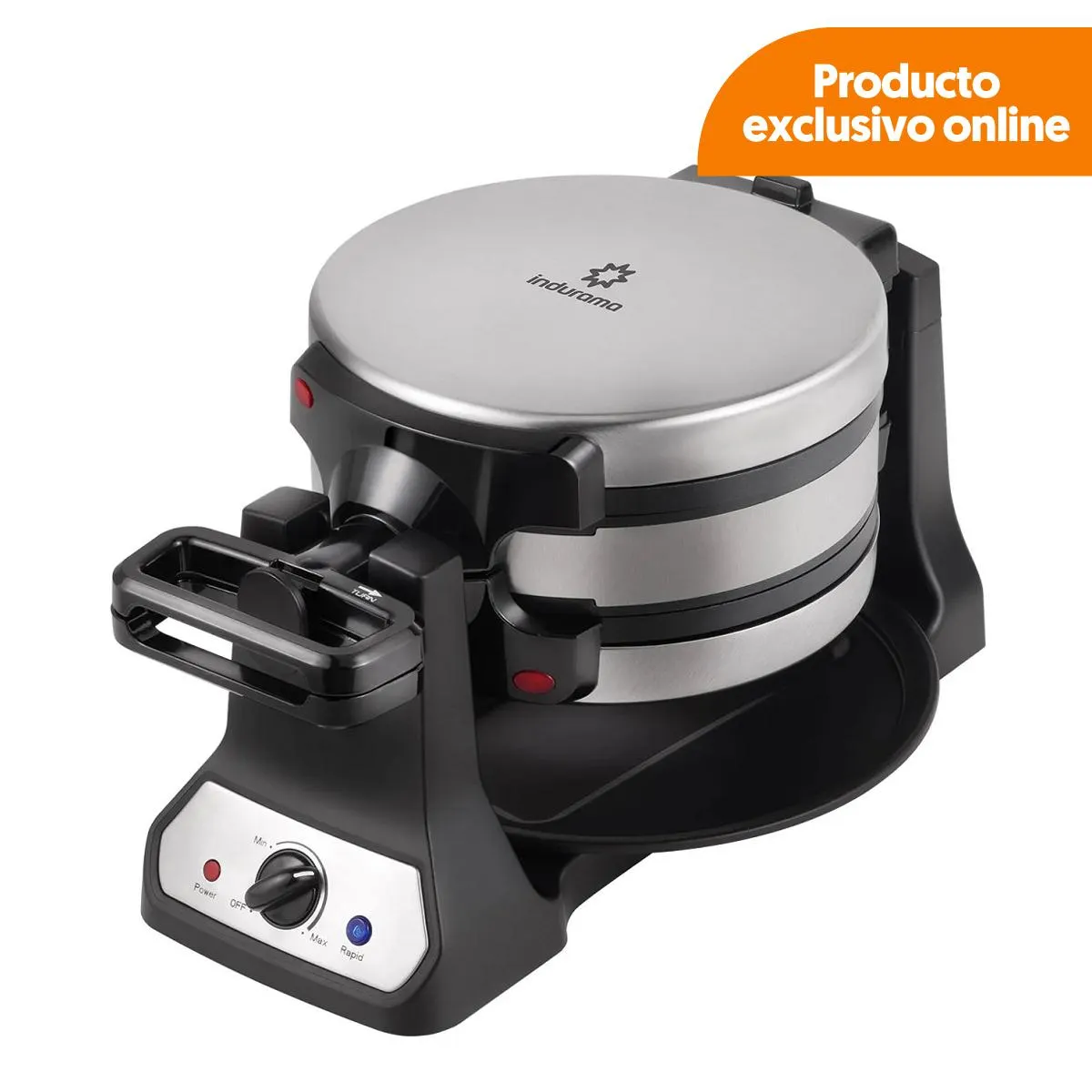 Waflera Doble Indurama Cromado 700W | IWAFCR24 CR