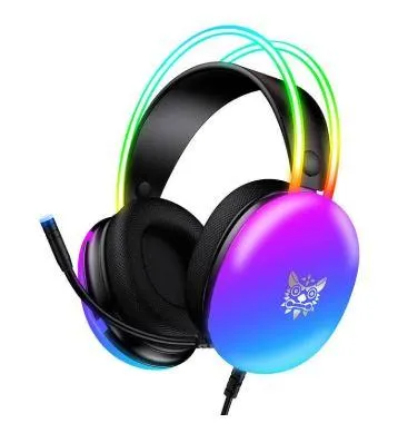 Audifono Gaming Diadema Con Microfono3.5mm + Usb Rgb Negro