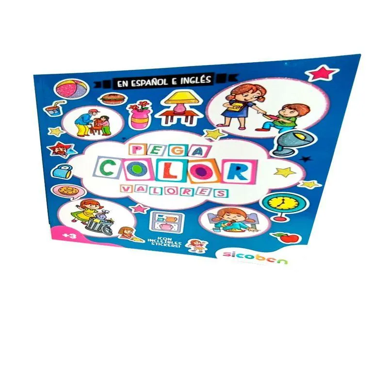 Pega y Colorea Girly