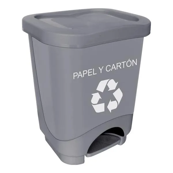 Tacho de Reciclaje Dual Gris 24 Litros