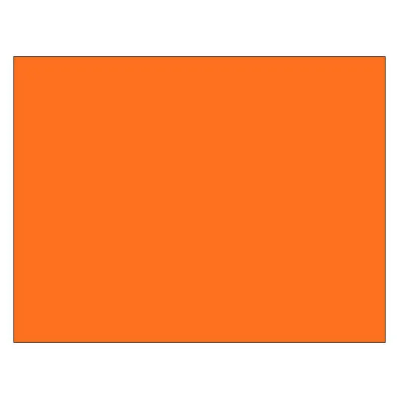 Cartulina Colores Escolares Naranja