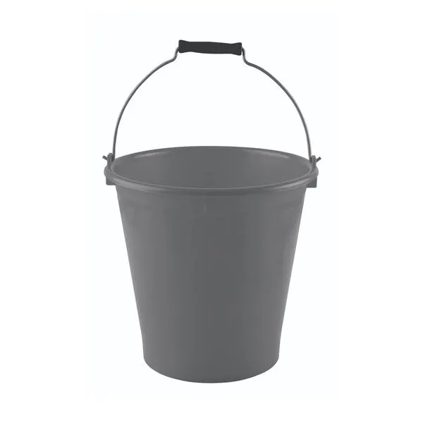 Balde Asa Metal 12 Litros Gris