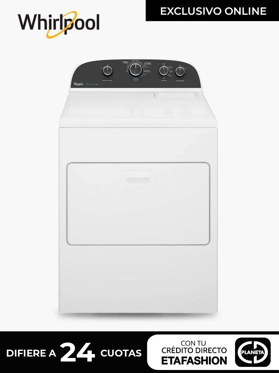 Secadora Eléctrica Whirlpool 7MWED1900EW / 19 Kg