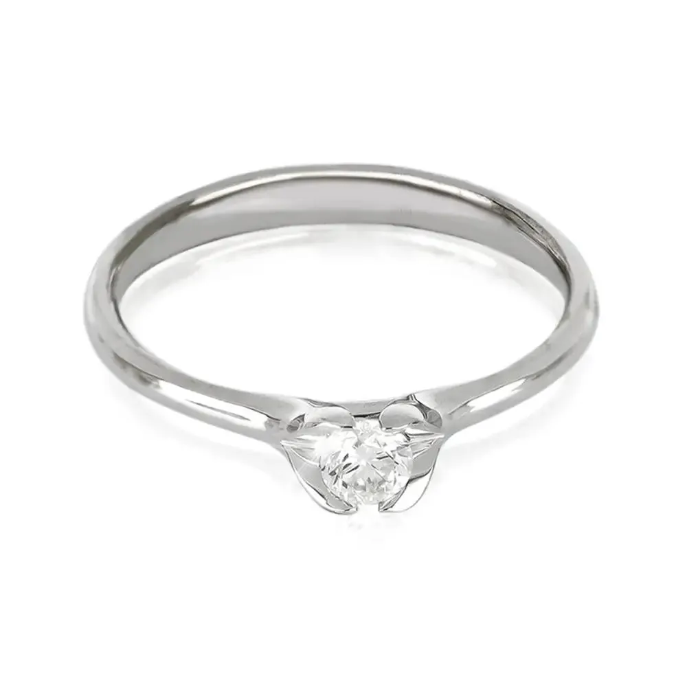 solitario oro blanco diamante 88 facetas