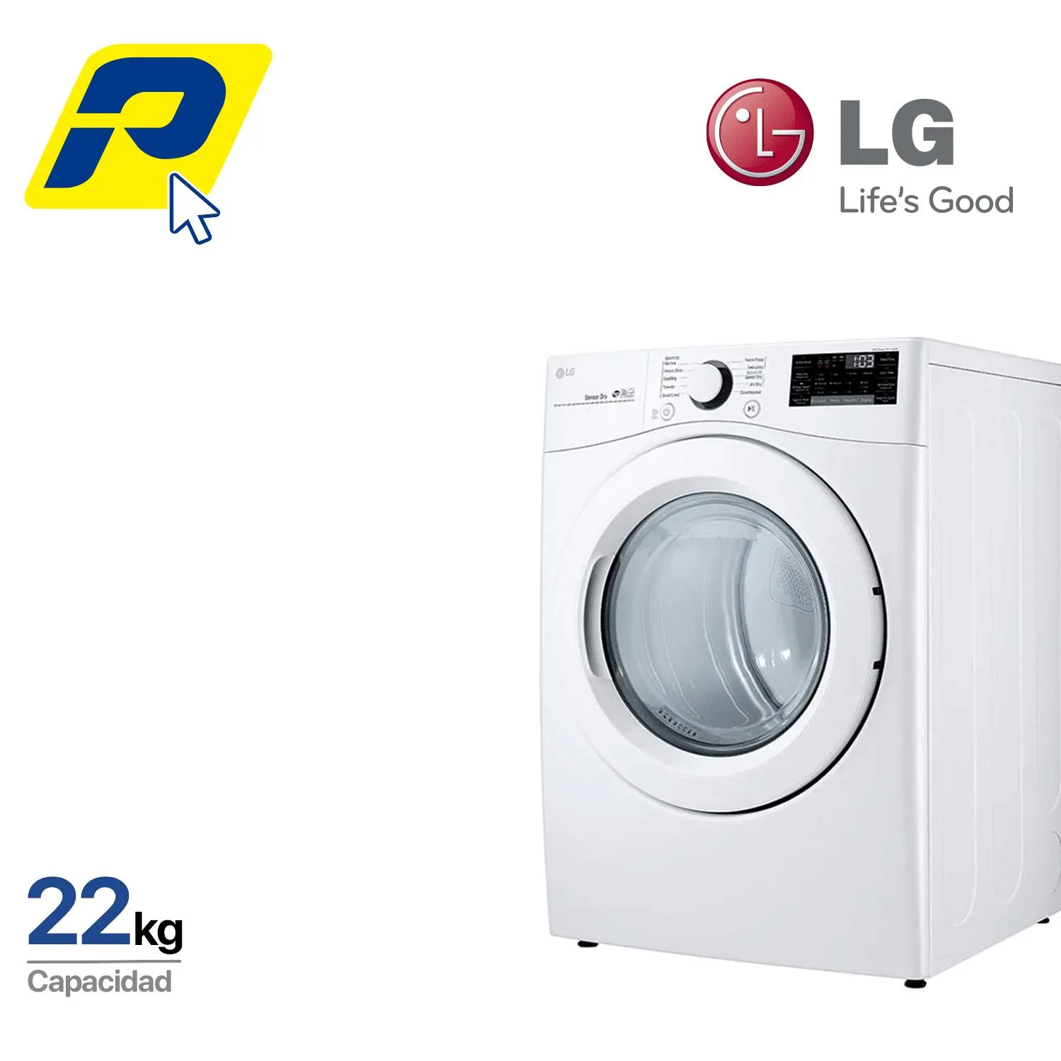 LG 22kg Secadora A Gas Carga Frontal – Smart Thinq (wi-fi)