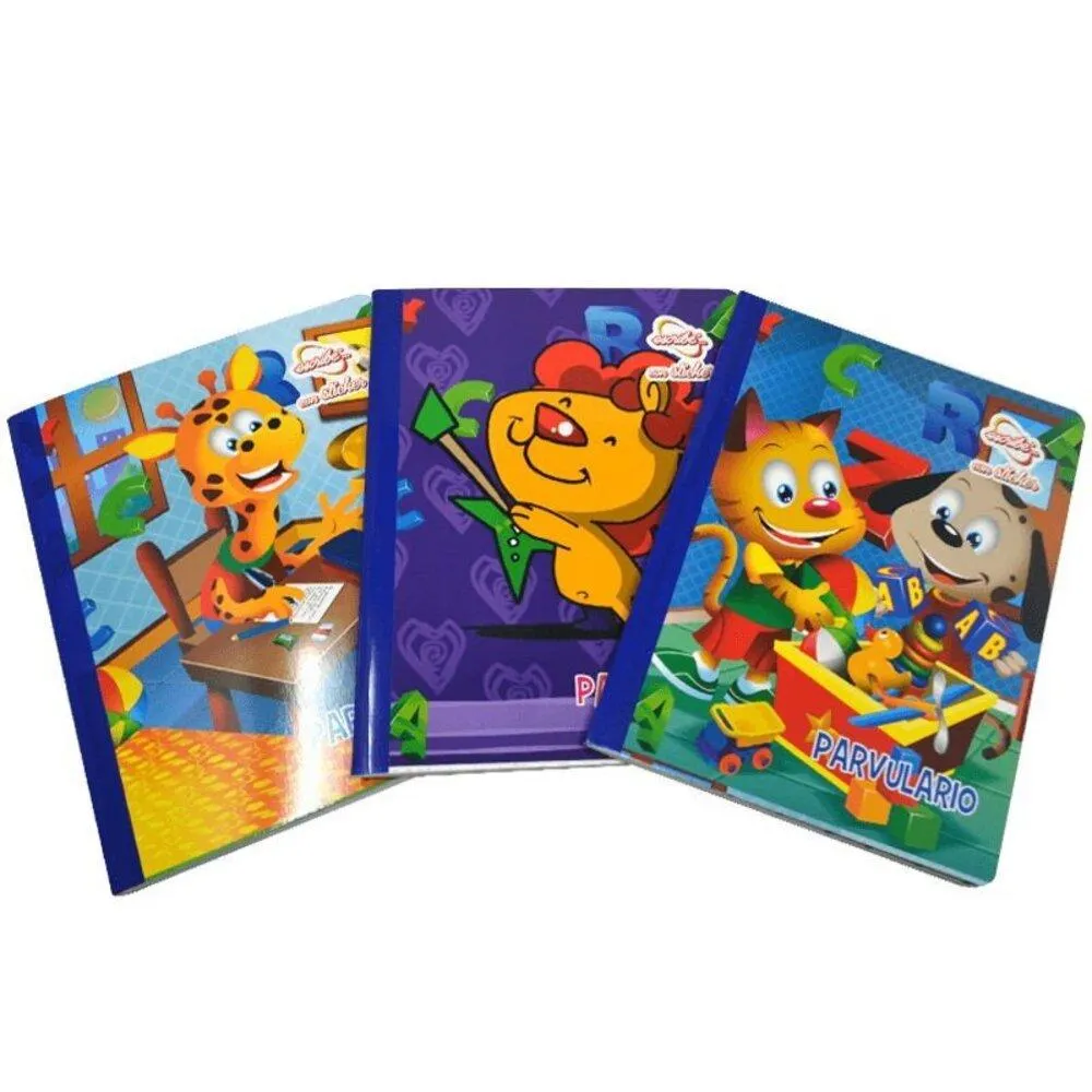 Cuaderno Cosido 100hjs 1 Línea Parvulario Económico Escribe