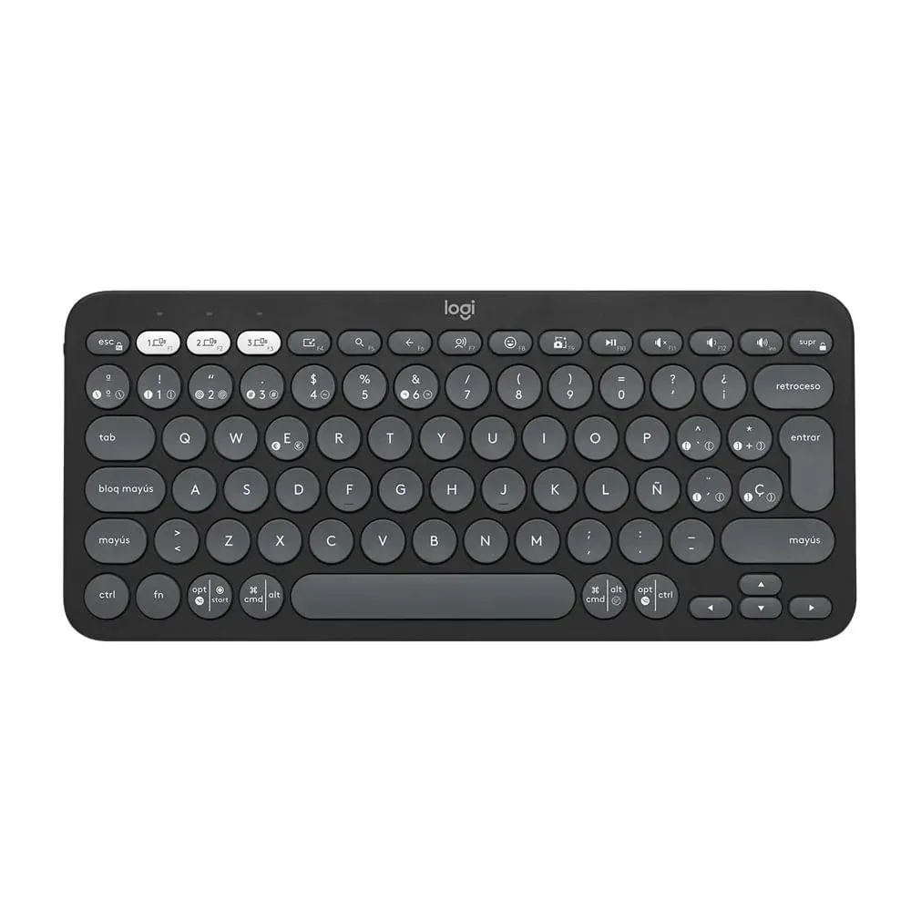 Teclado Inalam. Logitech K380 /Bluetooth /Multidispositivo