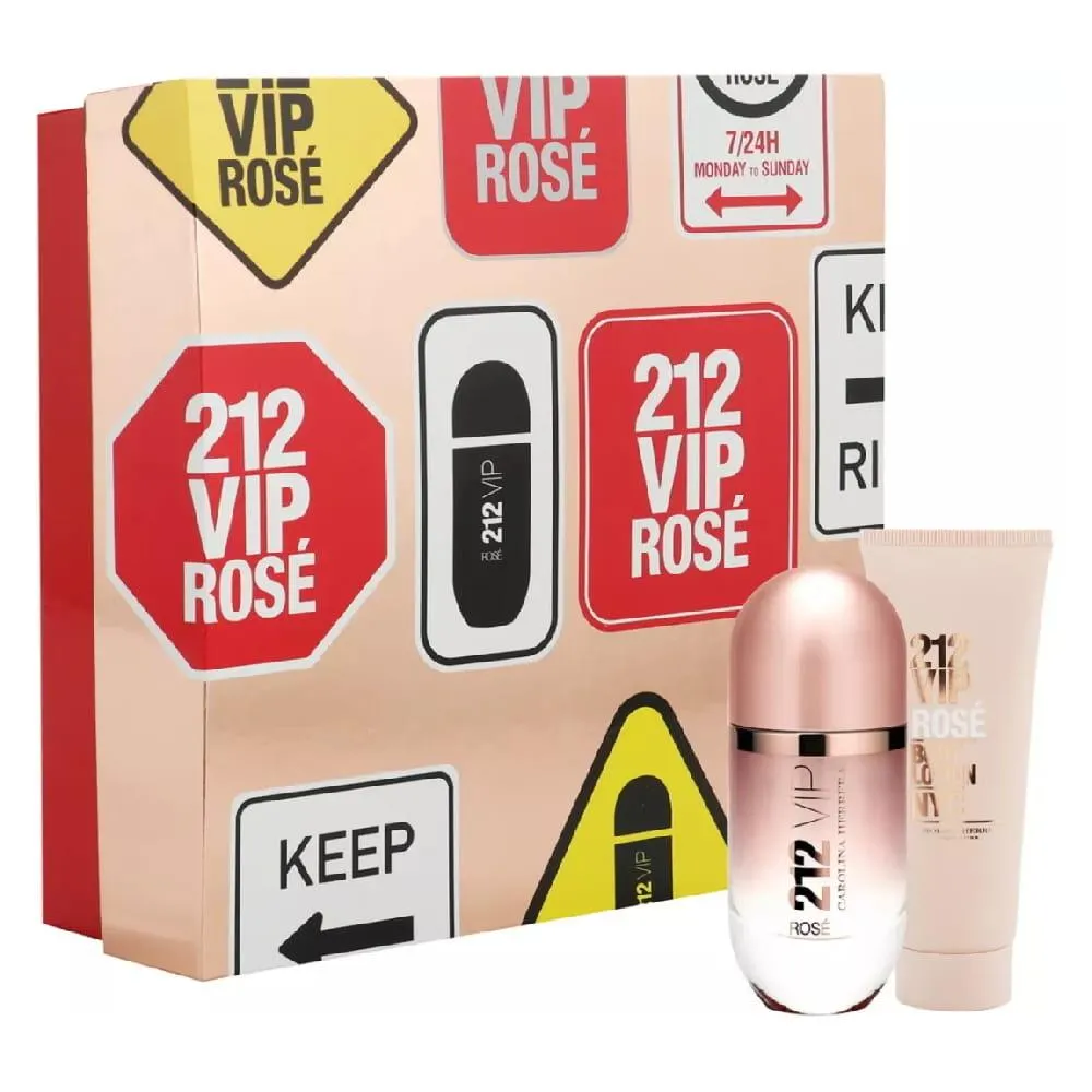 212 VIP ROSE ESTUCHE EDP 50ml+Body Lotion 75ml (Carolina Herrera) (Mujer)