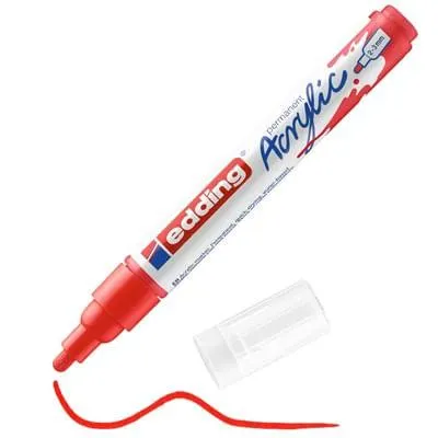 Marcador Acrílico Rojo E-5100