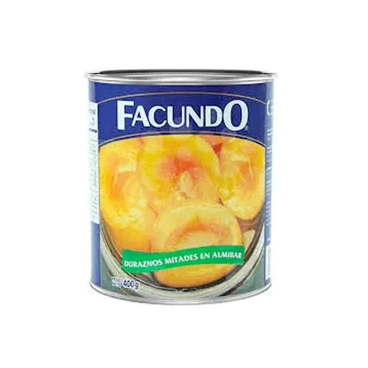 Durazno Facundo Mitades Almíbar Abre Fácil 400 Gr