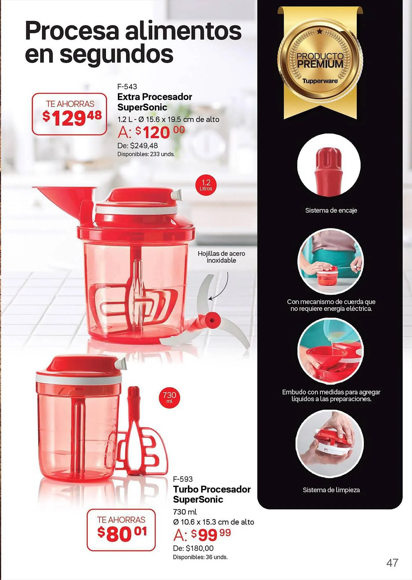 Catalogo de Catálogo Tupperware 7 de agosto al 25 de agosto 2023 - Pag 47