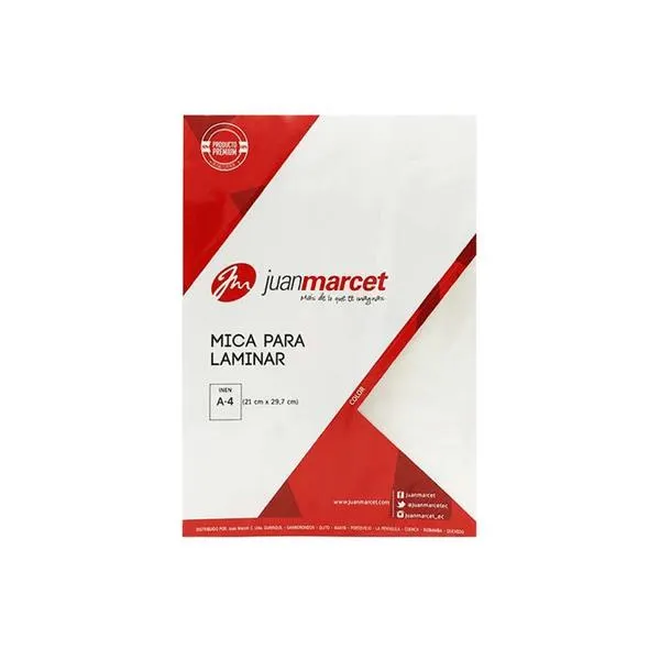 Micas 216x303mm A4 125 Micras Paqx10unid