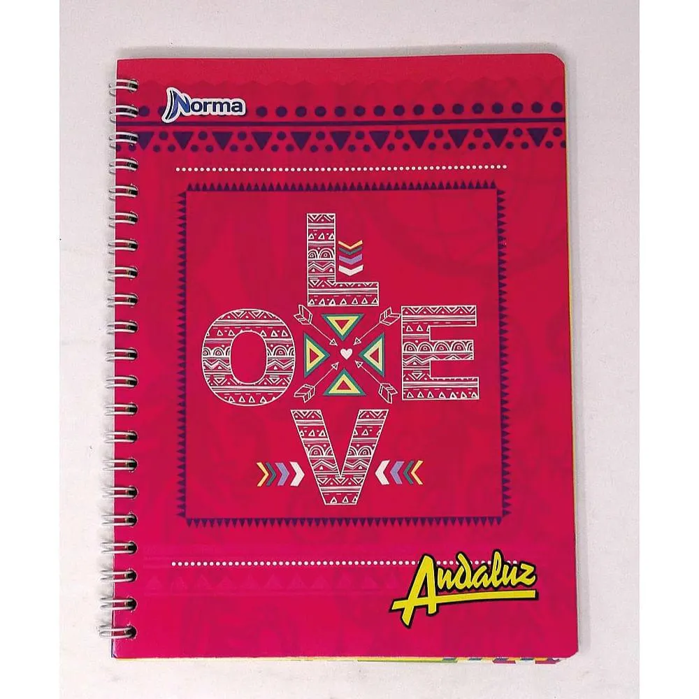 Cuaderno Espiral A4 100hjs 2 Líneas Económico Andaluz