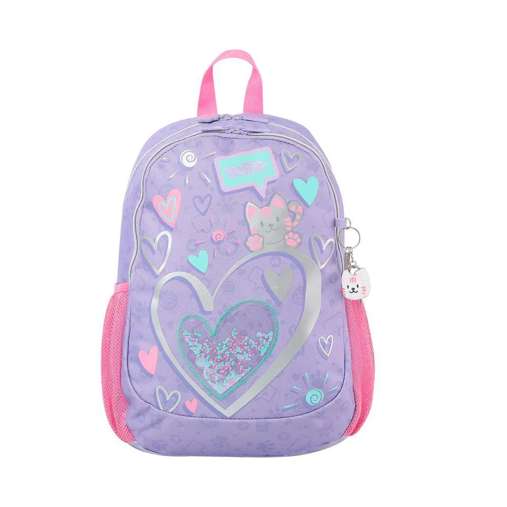 Mochila para Niña Selfie Cat M - Selfie Cat Purple - Estampado